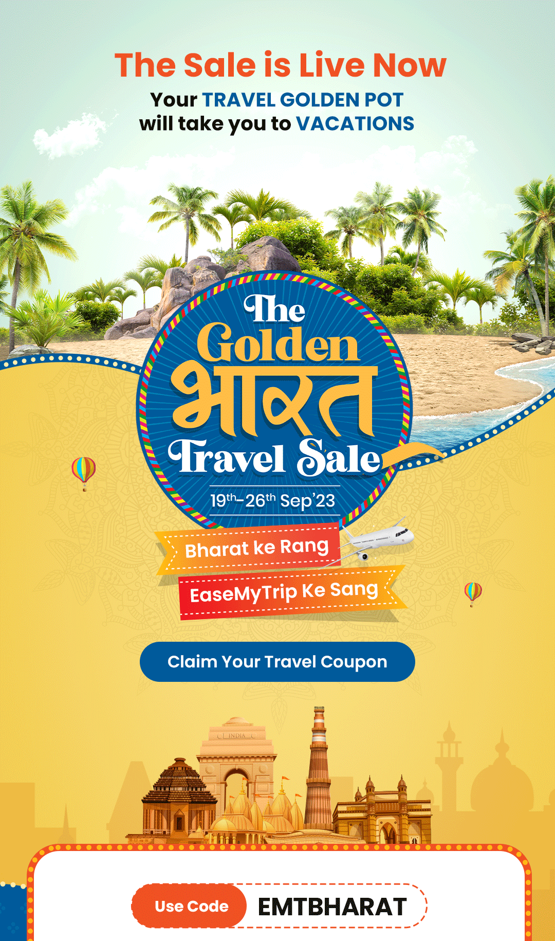The Golden Bharat Travel Sale!